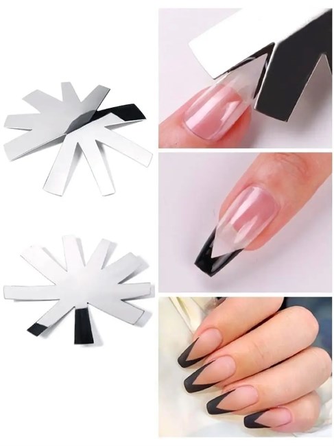 Трафарет для френча металлический 10673