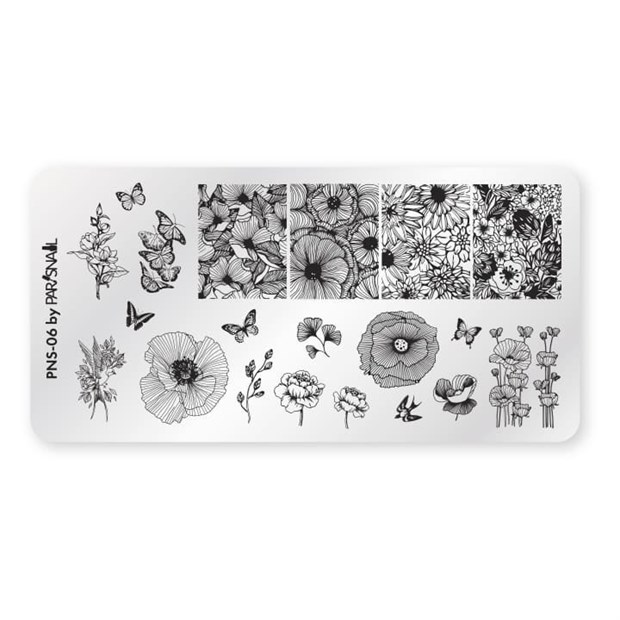 ParisNail Пластина для стемпинга PNS-06 (6*12 см) 11026 - фото 2315