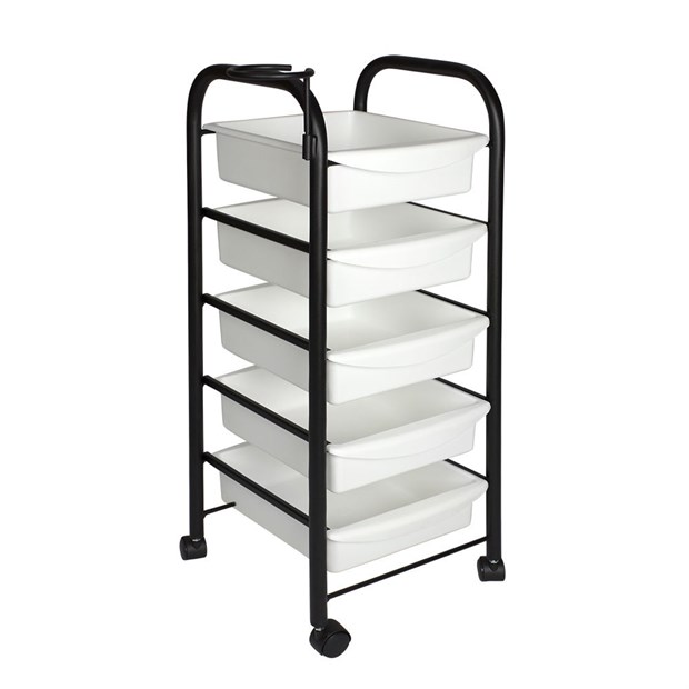 Тележка парикмахерская М-01, черный каркас 11326 - фото 3280