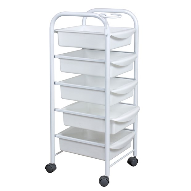 Тележка парикмахерская М-01, каркас белый 11327 - фото 3285