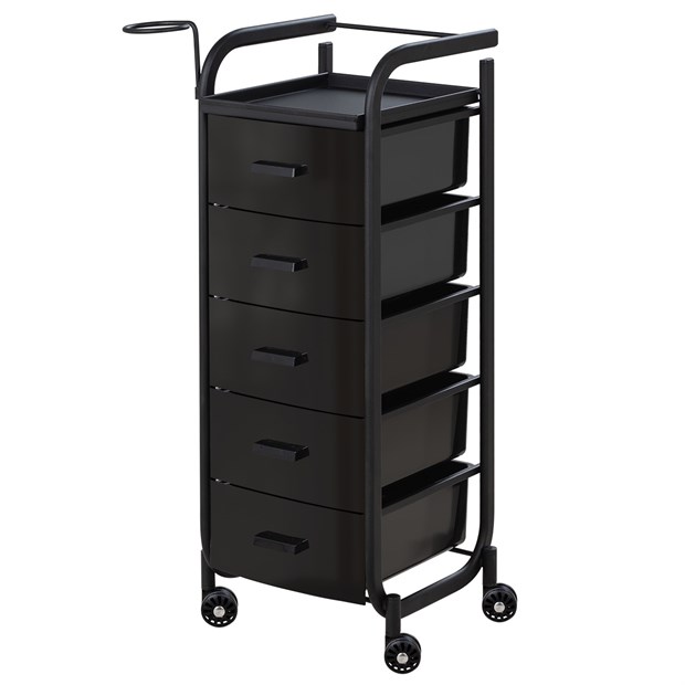 Парикмахерская тележка Арт, чёрный каркас 11336 - фото 3336