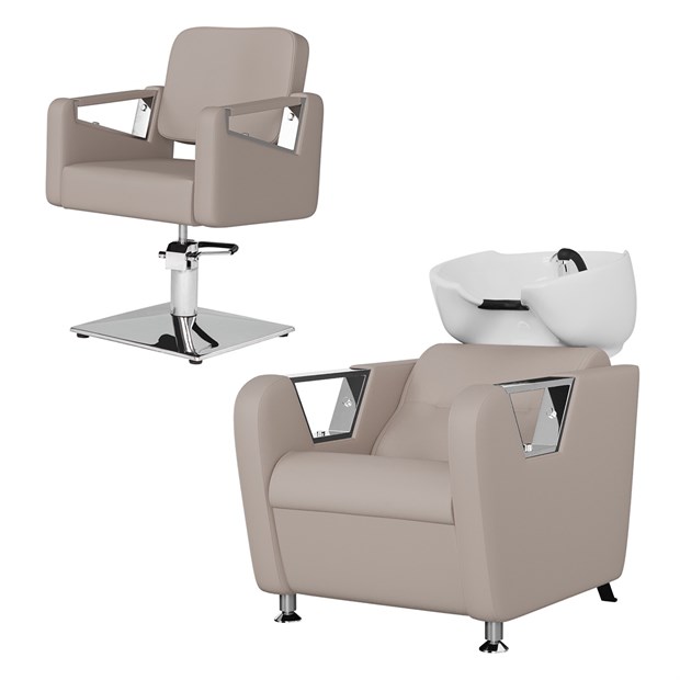 Парикмахерский комплект Бруно (кресло+мойка) 11356 - фото 3533