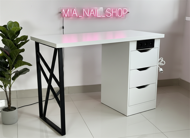 Маникюрный стол Лофт  Базовый 3 розетки 11629