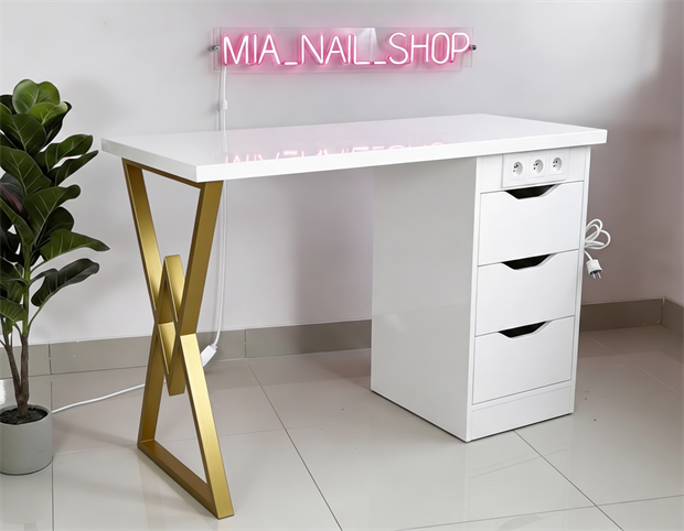 Маникюрный стол Лофт Базовый 3 розетки 11633