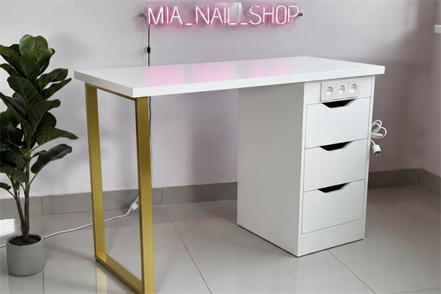 Маникюрный стол Лофт Базовый 3 розетки 11634