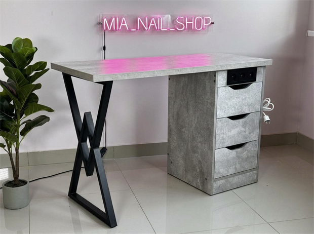 Маникюрный стол Лофт Базовый 3 розетки 11639