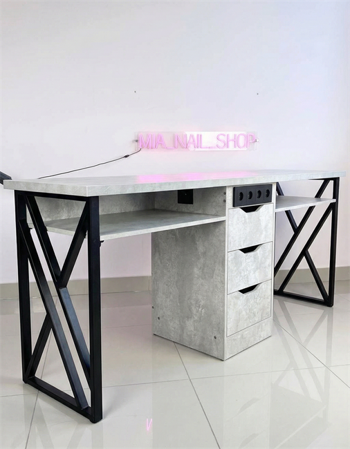 Маникюрный стол на 2 мастера Базовый 8 розеток 11644