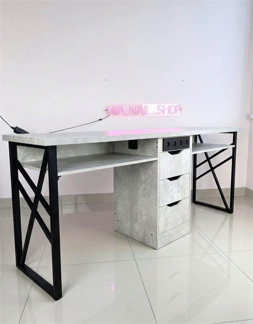 Маникюрный стол на 2 мастера Базовый 8 розеток 11645