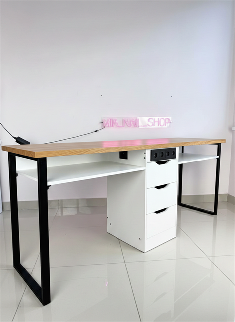 Стол двойной 2 метра Комби Базовый 8 розеток 10027