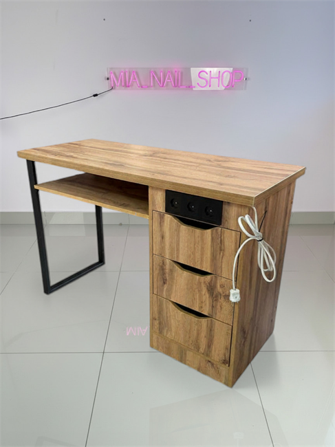 Маникюрный стол Лофт Базовый 3 розетки 11416