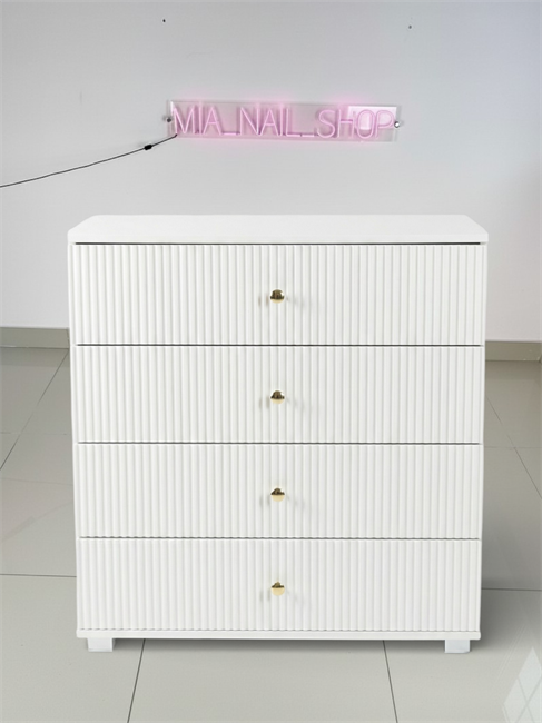 Комод 4 ящика рифленый 10211