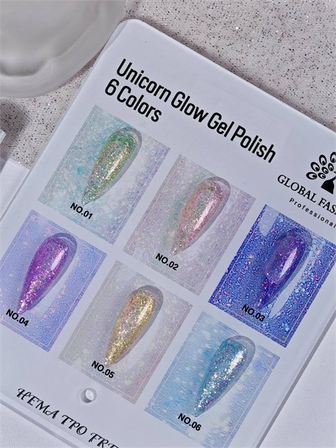 Гель лак Global Fashion 8ml, Unicorn Glow Gel Polish 12054