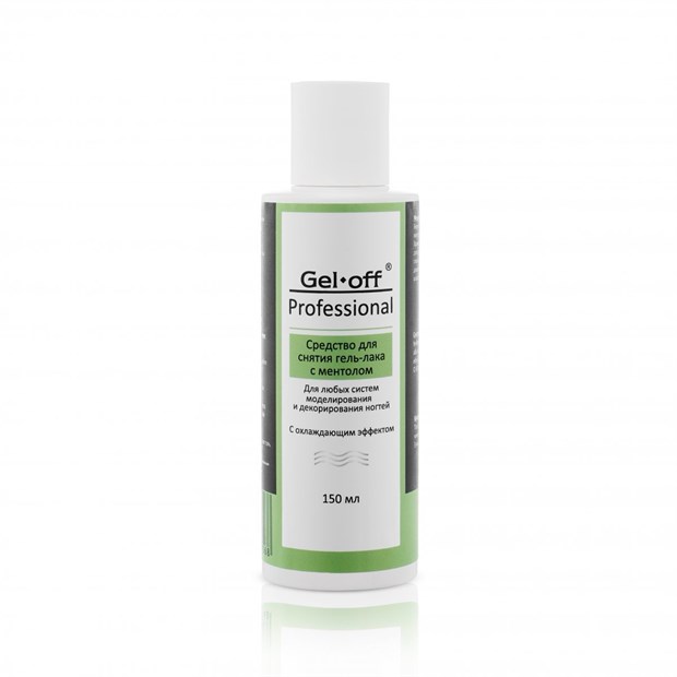 Жидкость для снятия гель-лака MENTOL с охлаждающим эффектом Gel-Off, 150 мл 12300