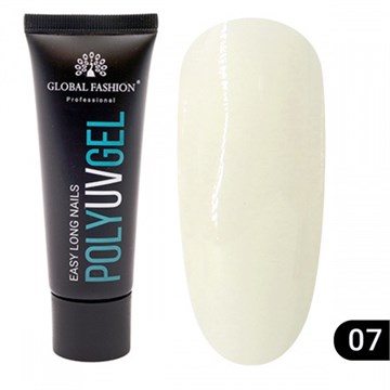 Поли UV гель (Полигель) Global Fashion 30 г 07 (молочный) 10358