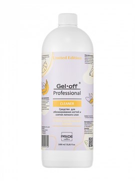 Средство для обезжиривания ногтей и снятия липкого слоя CLEANER, СОБЛАЗНИТЕЛЬНЫЙ БАНАН, 1000 мл 10503