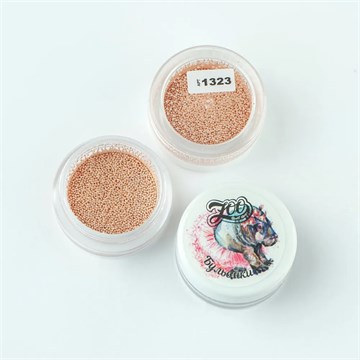 1323 Бульонки металлические розовые 0.6 мм (10 г) 10563