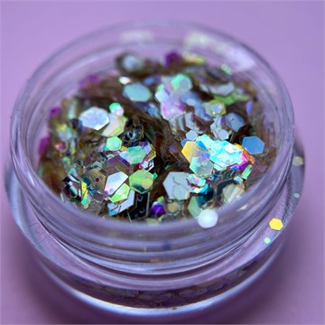 1756 Шестигранники микс "Крылья феи" 2 г крупные 10564