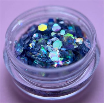 1755 Шестигранники микс "Крылья феи" 2 г крупные 10565