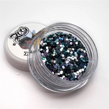 1721 Шестигранники 1 мм "Диско соты" 2 г морская волна 10585