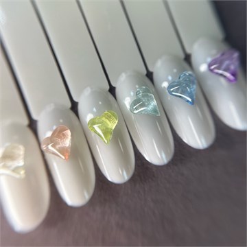 1860 Фигурки объёмные "Кристальные сердечки" 10 шт 10590