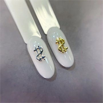 1851 Фигурки объёмные "Доллары" металл 5 шт 10594