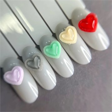 1847 Фигурки объёмные "Сердечки" 5 шт 10596