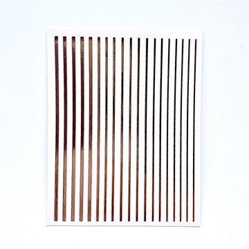 1389 Наклейки полосочки розовое золото 10606