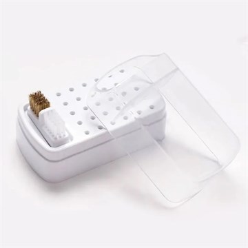 Подставка для маникюрных фрез с щеткой, 1 шт 10649