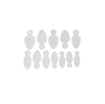 Набор силиконовых трафаретов для френча, 12 шт 10656