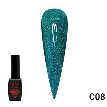 Гель лак Disco Gel Polish, Global Fashion, светоотражающий, 8 мл C08 10863