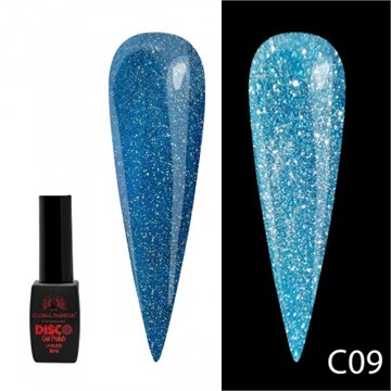Гель лак Disco Gel Polish, Global Fashion, светоотражающий, 8 мл C09 10864