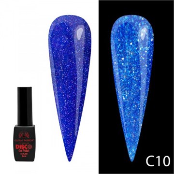Гель лак Disco Gel Polish, Global Fashion, светоотражающий, 8 мл C10 10865