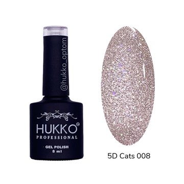 Гель-лак кошачий глаз Hukko №08 со светоотражающим эффектом (8 мл) 10897