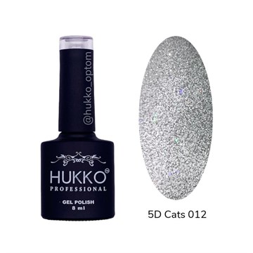 Гель-лак кошачий глаз Hukko №12 со светоотражающим эффектом (8 мл) 10899