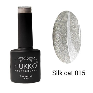 Гель-лак кошачий глаз Hukko №15 silk cat (8 мл) 10902