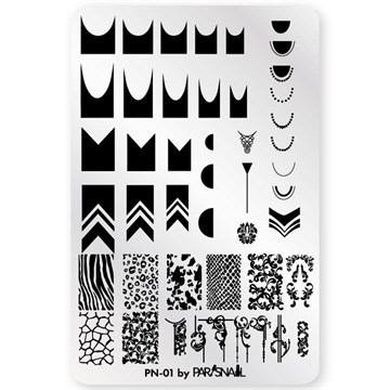 ParisNail Пластина для стемпинга PN-01 (9.5*14.5 см) 10987