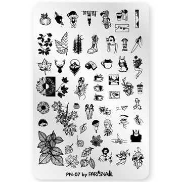 ParisNail Пластина для стемпинга PN-07 (9.5*14.5 см) 10993