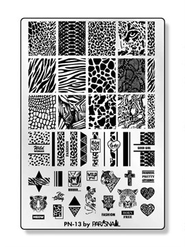 ParisNail Пластина для стемпинга PN-13 (9.5*14.5 см) 10998
