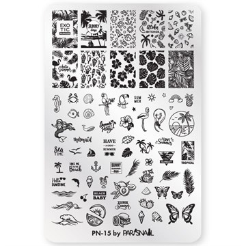 ParisNail Пластина для стемпинга PN-15 (9.5*14.5 см) 11000