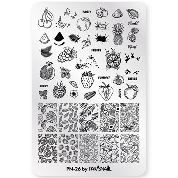 Пластина для стемпинга PN-26 (9.5*14.5 см) ParisNail 11008