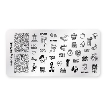 Пластина для стемпинга PNS-38 (6*12 см) ParisNail 11014