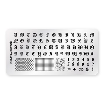 Пластина для стемпинга PNS-22 (6*12 см) ParisNail 11016