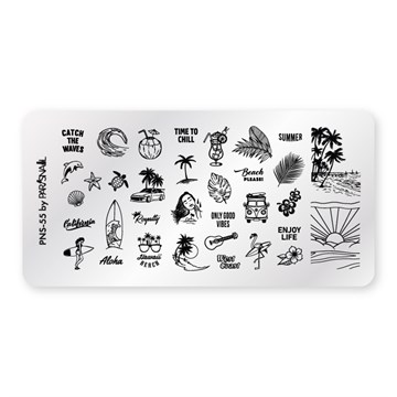 Пластина для стемпинга PNS-55 (6*12 см) ParisNail 11017