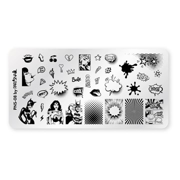 ParisNail Пластина для стемпинга PNS-08 (6*12 см) 11018