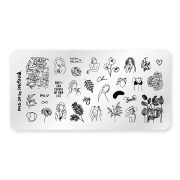 Пластина для стемпинга PNS-39 (6*12 см) ParisNail 11020