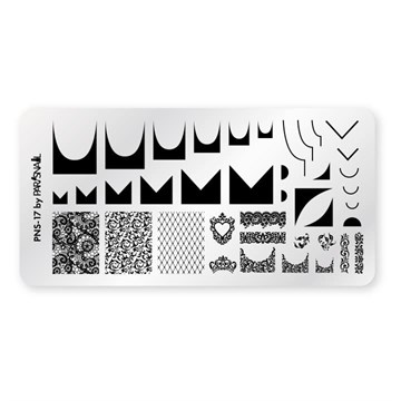 ParisNail Пластина для стемпинга PNS-17 (6*12 см) 11021