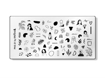 ParisNail Пластина для стемпинга PNS-21 (6*12 см) 11023