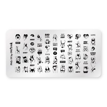 ParisNail Пластина для стемпинга PNS-19 (6*12 см) 11024