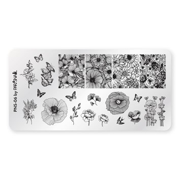 ParisNail Пластина для стемпинга PNS-06 (6*12 см) 11026