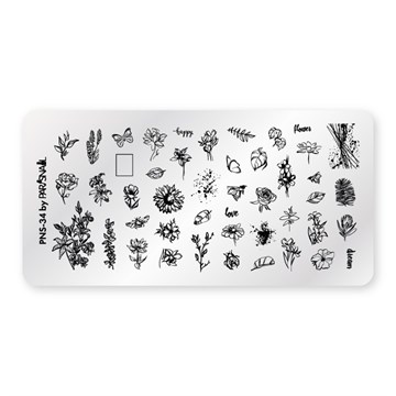 ParisNail Пластина для стемпинга PNS-34 (6*12 см) 11035